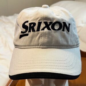 Srixon White Baseball Cap with Black Logo
